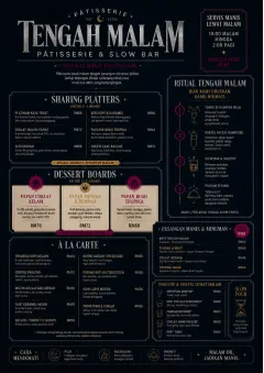 Midnight Sweets menu template preview