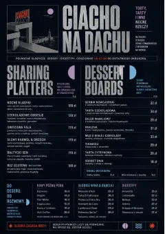 Midnight Sweets menu template preview