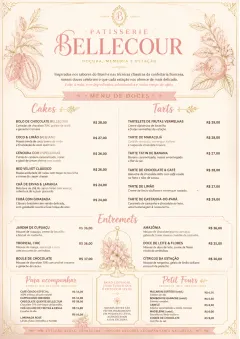 Patisserie Elegant menu template preview