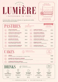 Patisserie Counter menu template preview