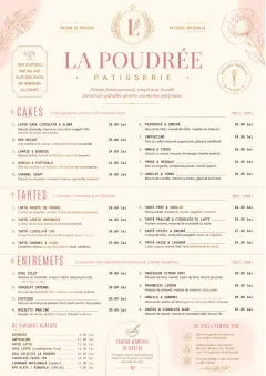 Patisserie Elegant menu template preview