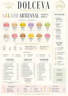 Gelato Bright menu template preview