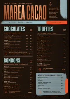 Chocolate Atelier menu template preview