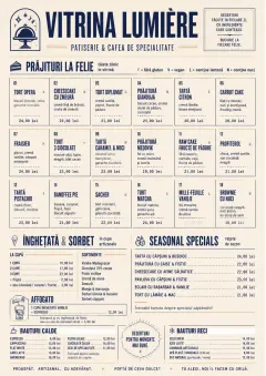 Cafe Dessert Case menu template preview