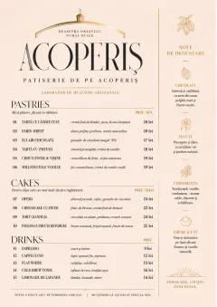 Patisserie Counter menu template preview