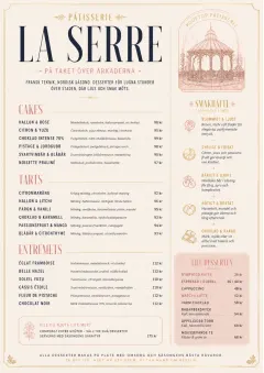 Patisserie Elegant menu template preview
