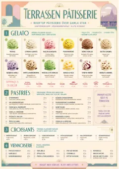 Gelato Bright menu template preview