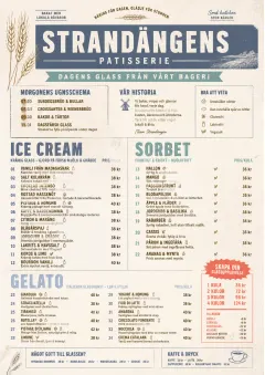 Bakery Rustic menu template preview