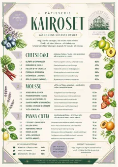 Seasonal Pastry menu template preview