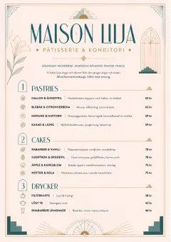 Patisserie Counter menu template preview