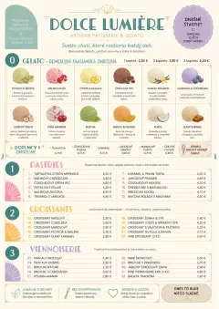 Gelato Bright menu template preview