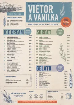 Bakery Rustic menu template preview