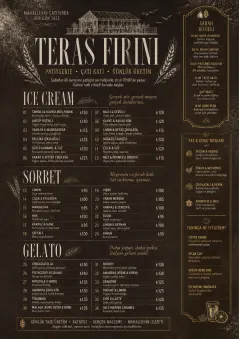 Bakery Rustic menu template preview