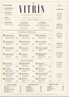 Cafe Dessert Case menu template preview