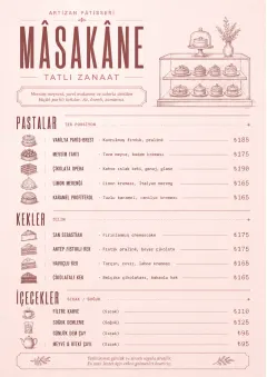 Patisserie Counter menu template preview