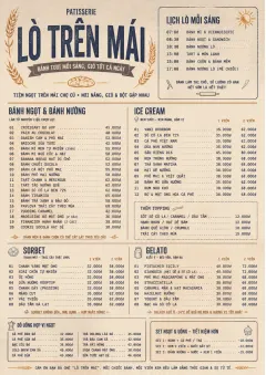 Bakery Rustic menu template preview
