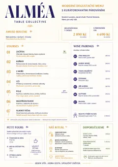 Modern Tasting Menu menu template preview