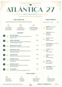 Modern Tasting Menu menu template preview