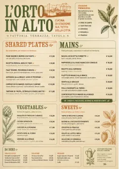 Farm-to-Table Supper menu template preview