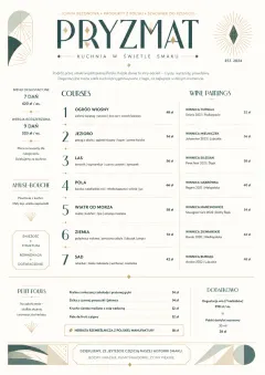 Modern Tasting Menu menu template preview