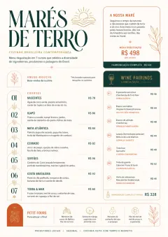 Modern Tasting Menu menu template preview