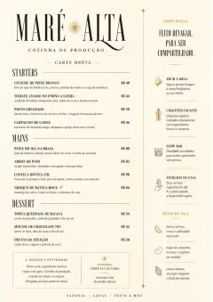 Chef Carte Brève menu template preview
