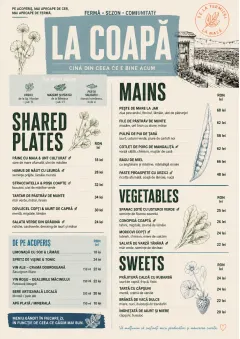 Farm-to-Table Supper menu template preview