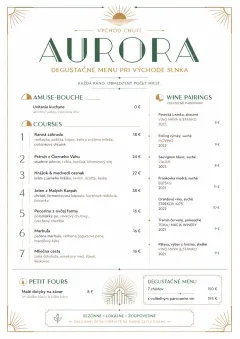 Modern Tasting Menu menu template preview