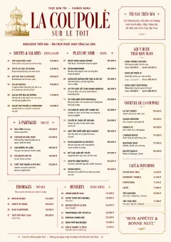 Brasserie Dinner menu template preview