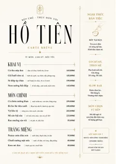 Chef Carte Brève menu template preview
