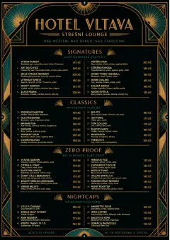 Art Deco Lounge menu template preview