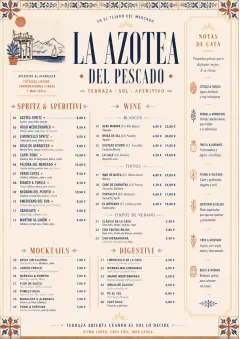 Mediterranean Terrace menu template preview