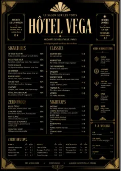 Art Deco Lounge menu template preview