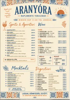 Mediterranean Terrace menu template preview