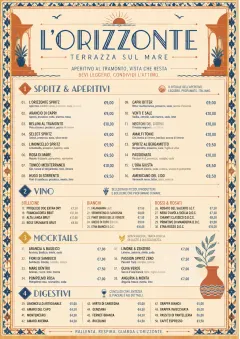 Mediterranean Terrace menu template preview