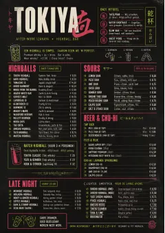 Izakaya Highball menu template preview