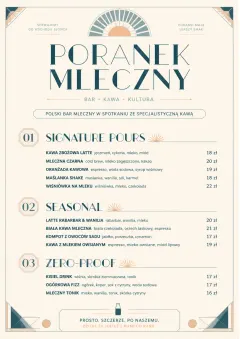 Boutique Pour Card menu template preview