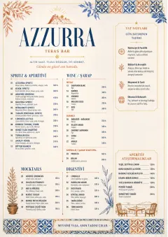 Mediterranean Terrace menu template preview