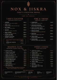 High-End Dark Mode menu template preview