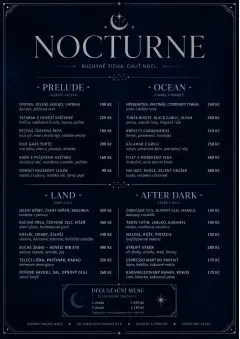 Midnight Velvet menu template preview
