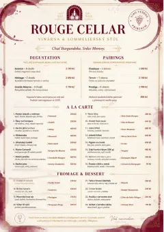 Burgundy Wine menu template preview