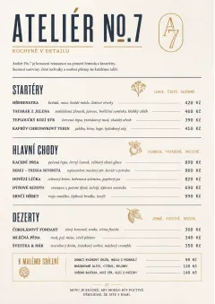 Chef Carte Brève menu template preview