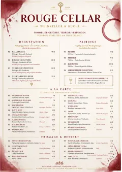 Burgundy Wine menu template preview