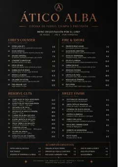 High-End Dark Mode menu template preview