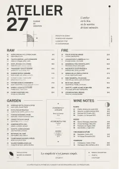 Modern Museum menu template preview
