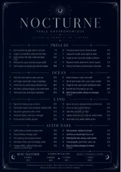 Midnight Velvet menu template preview