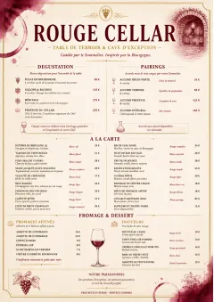 Burgundy Wine menu template preview