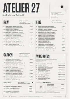 Modern Museum menu template preview