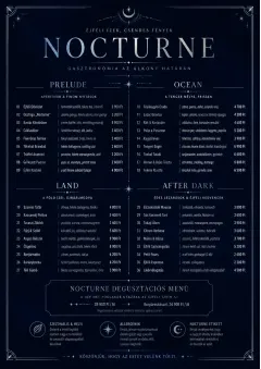 Midnight Velvet menu template preview