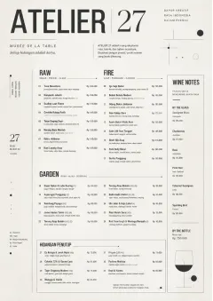 Modern Museum menu template preview